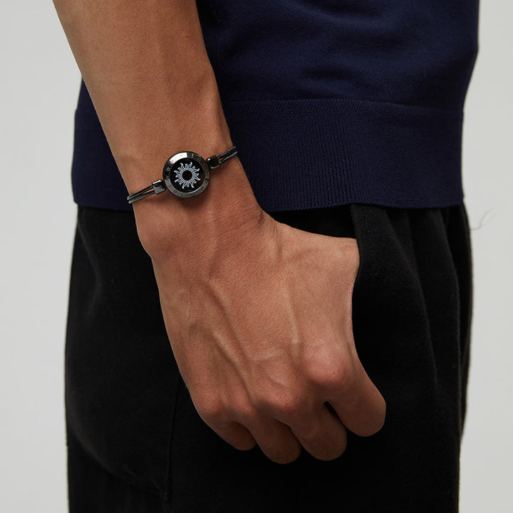 Sun&Moon Touch Bracelets with Snake Chain