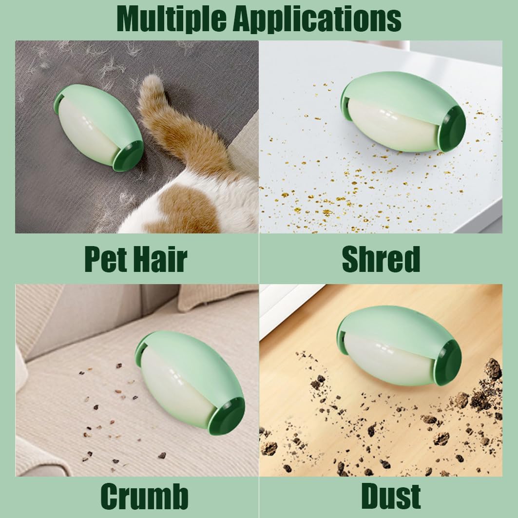 Reusable and Washable Portable Lint Roller - Strong Adhesive for Pet Hair & Dust Removal from Clothes and Furniture