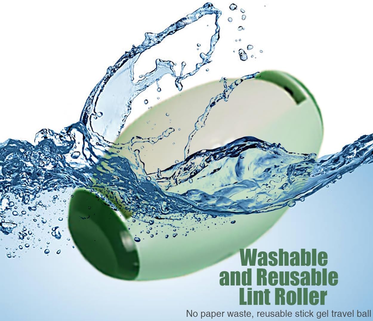 Reusable and Washable Portable Lint Roller - Strong Adhesive for Pet Hair & Dust Removal from Clothes and Furniture
