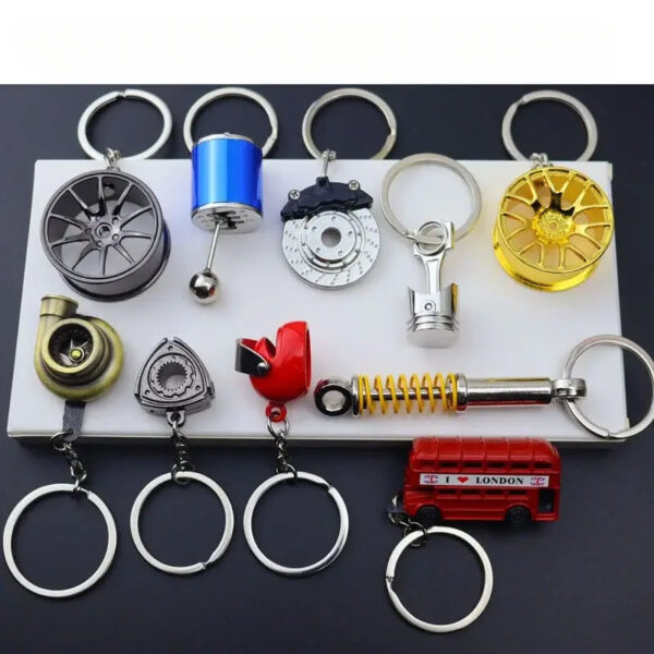 5 Creative Metal Car Accessories Key chain - Image 2