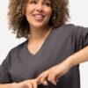 Basic V-Neck Relaxed Fit Short Sleeve Tee - Medium - Image 5